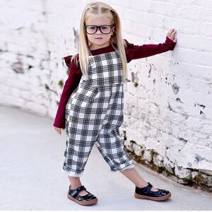 • Livie & Luca • Girls Ruche Mary Jane  Black  8